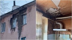 В Оренбурге обвалилась часть стены жилой пятиэтажки