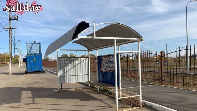 Остановочный павильон угрожает жизни сольилечан