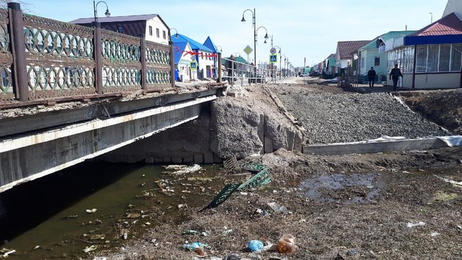 Мост не выдержал обещаний губернатора и главы, данных Соль-Илецку