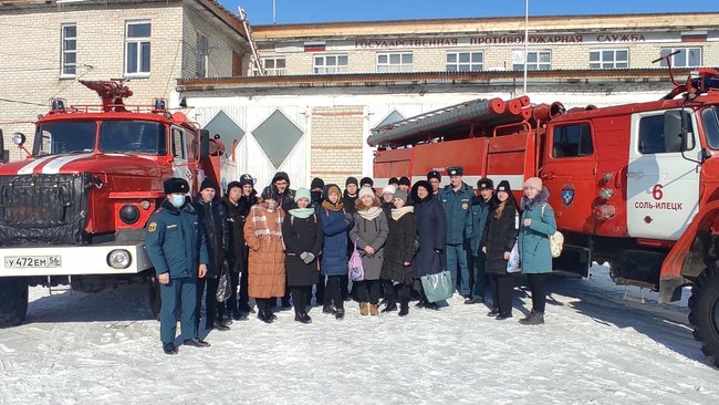 Воспитанникам соль-илецкого лицея показали пожарную часть