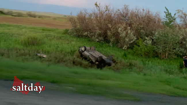 Четыре пострадавших: под Соль-Илецком перевернулась легковушка