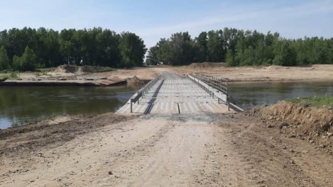 Сегодня в Соль-Илецком округе будет ограничено движение по понтонному мосту через реку Илек