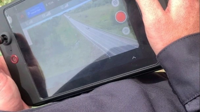 Сотрудники Госавтоинспекции Соль-Илецка продолжают следить за трассой при помощи квадрокоптера