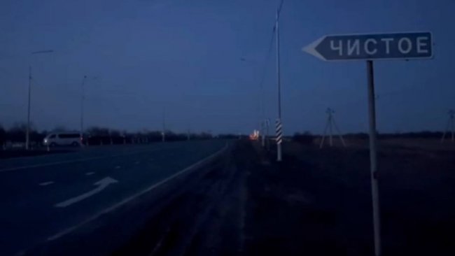 На трассе Соль-Илецк – Оренбург не освещен аварийно-опасный участок 