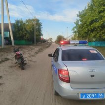 В Соль-Илецке в ходе рейда остановили очередного подростка за рулем мопеда
