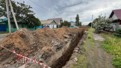 В п. Мирный Соль-Илецкого округа по требованию прокуратуры привели в порядок аварийный участок водопровода