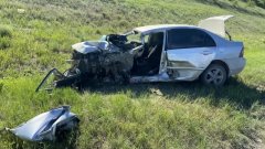 Смертельное ДТП: под Соль-Илецком дорогу не поделили два автомобиля Toyota (18+)