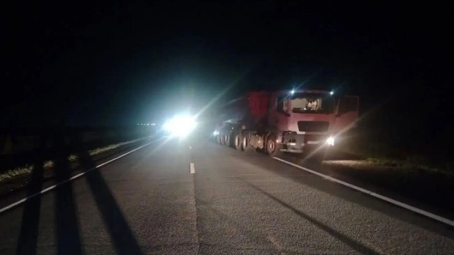 В Соль-Илецком округе на трассе грузовик сбил пешехода