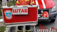В Домбаровском идет эвакуация – огонь приближается к жилым домам и лагерю «Сокол»