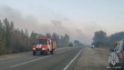 В Соль-Илецком округе продолжается ликвидация крупного пожара